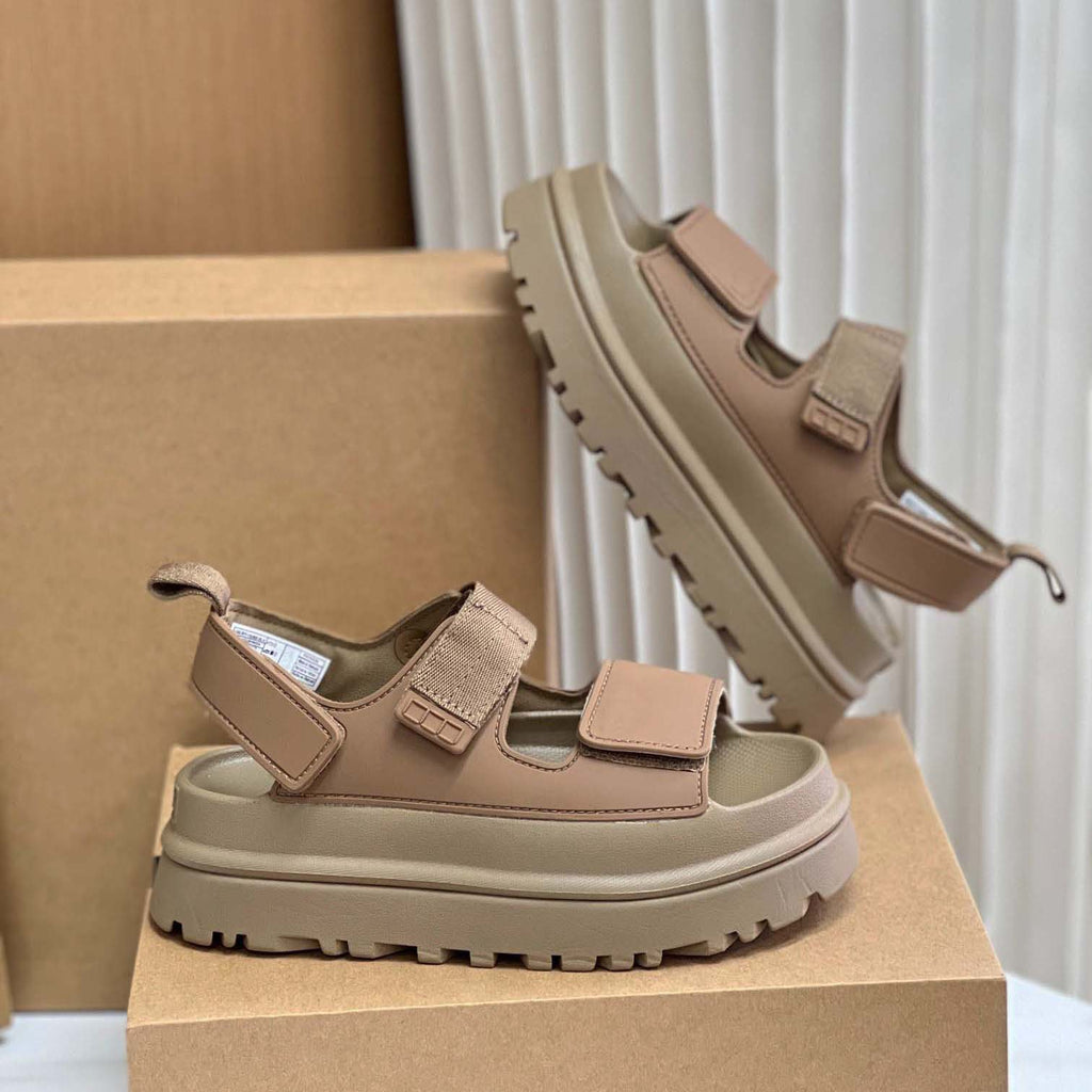 Bequeme Velcro Sandalen mit dicker Sohle – Bild 17 | LuxeStyle