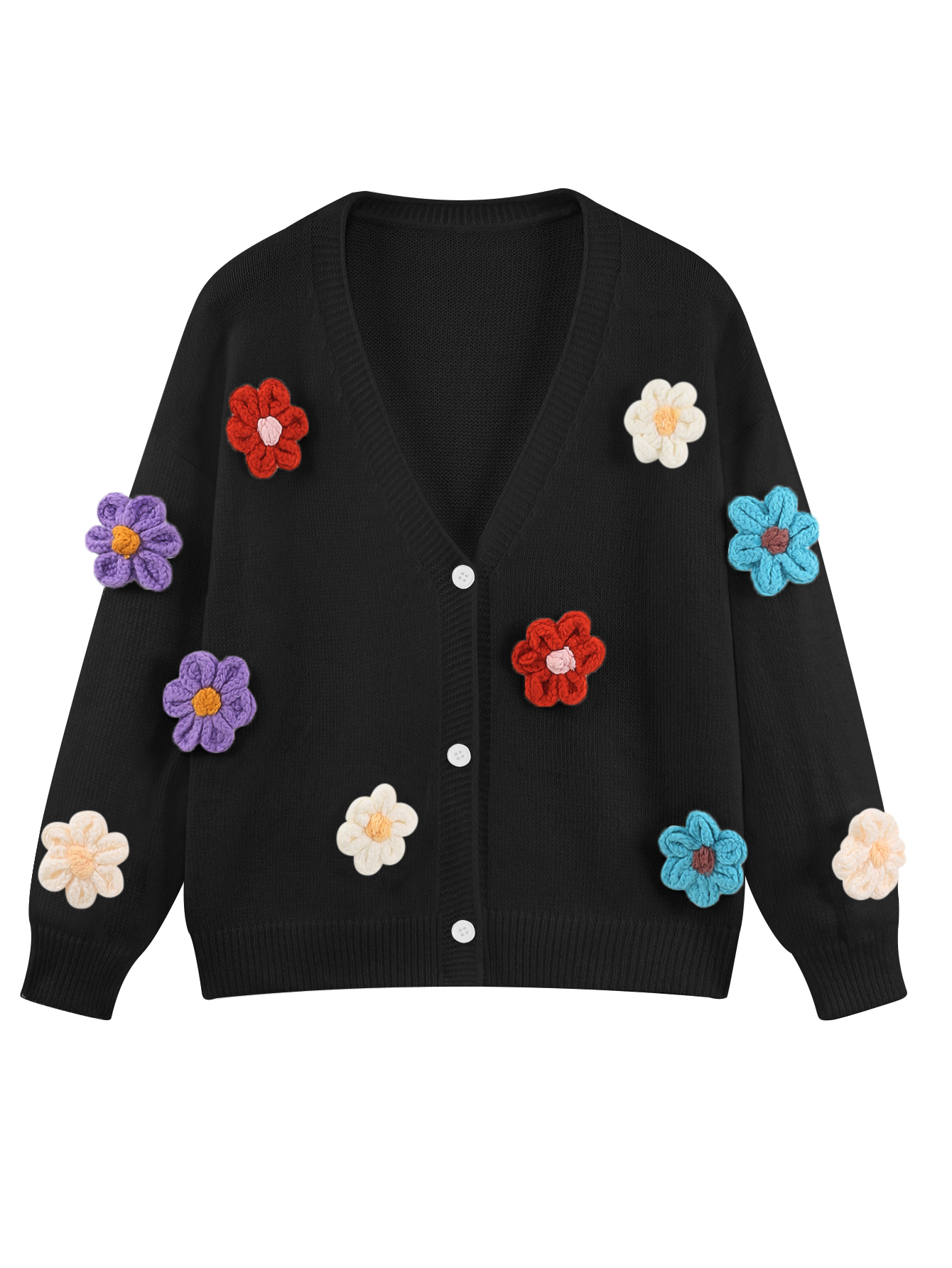 Blumen-Kardigan für Damen