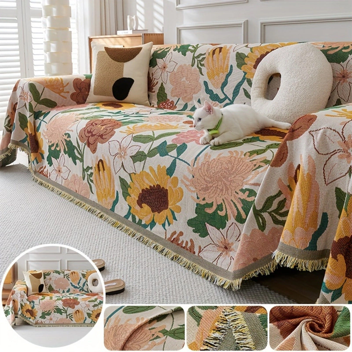 Chenille-Sofakappe – Bild 3 | LuxeStyle