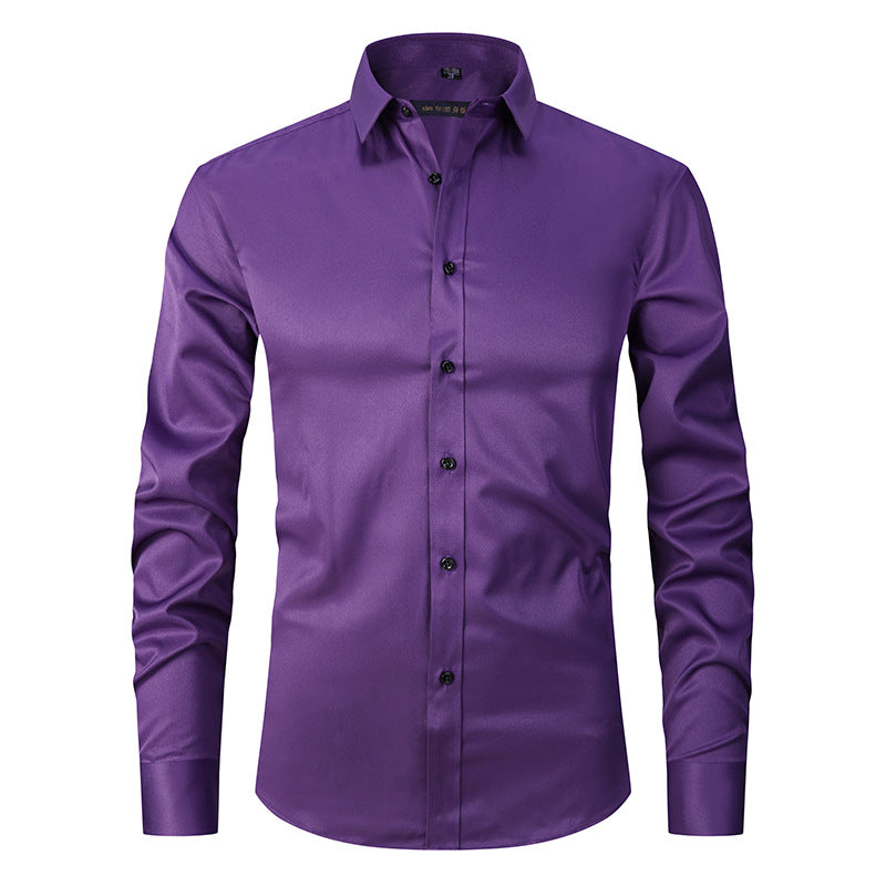 Unifarbener Stretch-Cardigan für Herren – Bild 4 | LuxeStyle