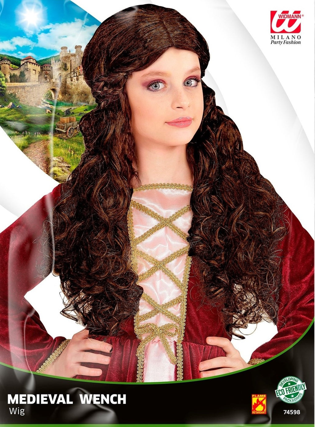 Perücke Medieval braun lang – Bild 1 | LuxeStyle