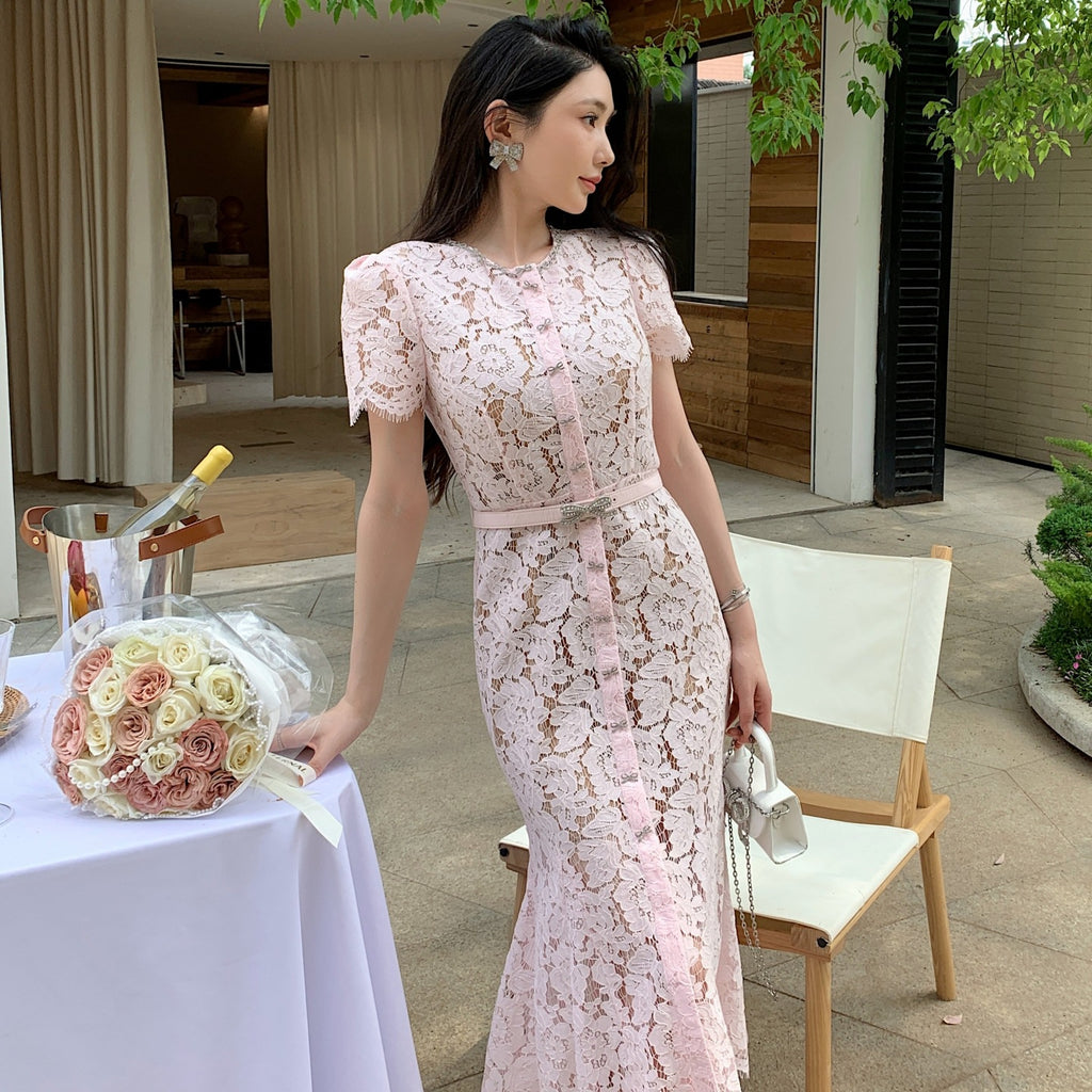 Rosenfarbene Abendkleid – Bild 4 | LuxeStyle
