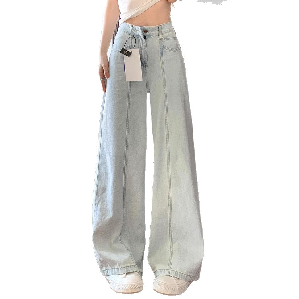 Patchwork Bootcut Jeans aus hellem Denim – Ansicht 4