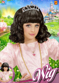 Schwarze Prinzessin-Perücke