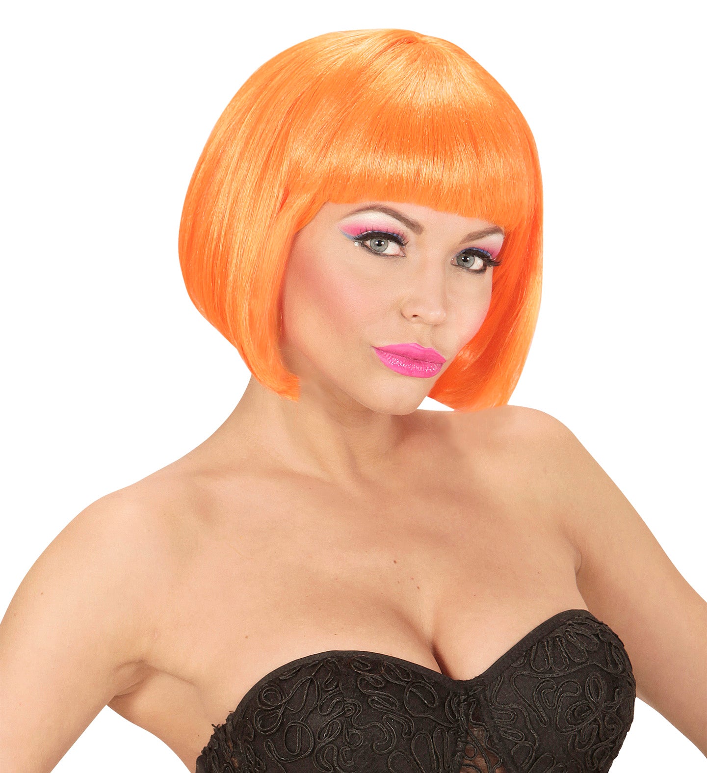 Perücke Valentina neon orange