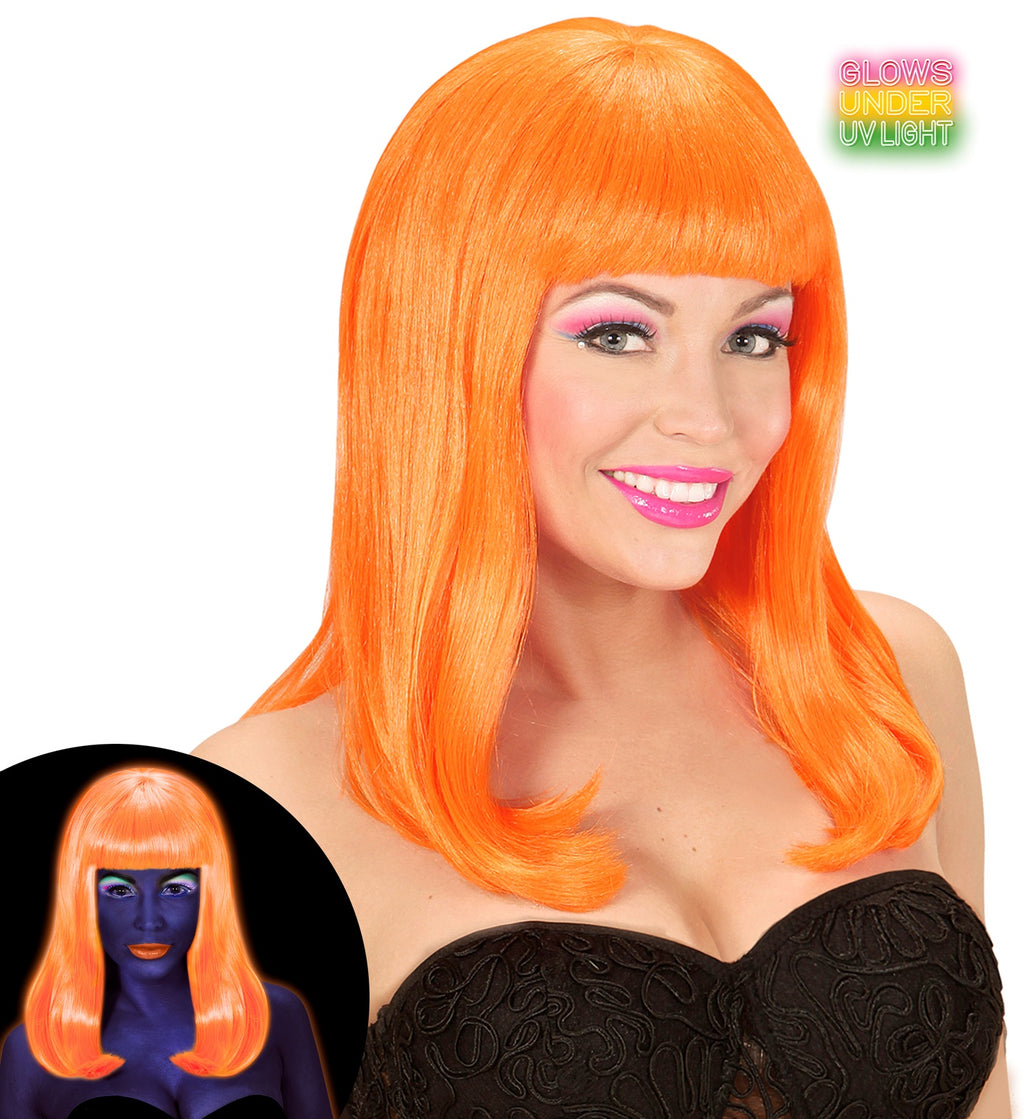 Perücke Patsy neon orange – Bild 1 | LuxeStyle