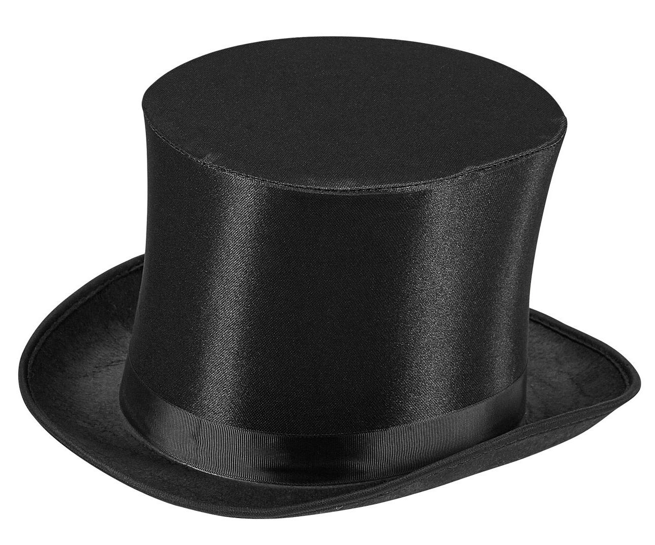 Schwarzer Zylinder aus Satin