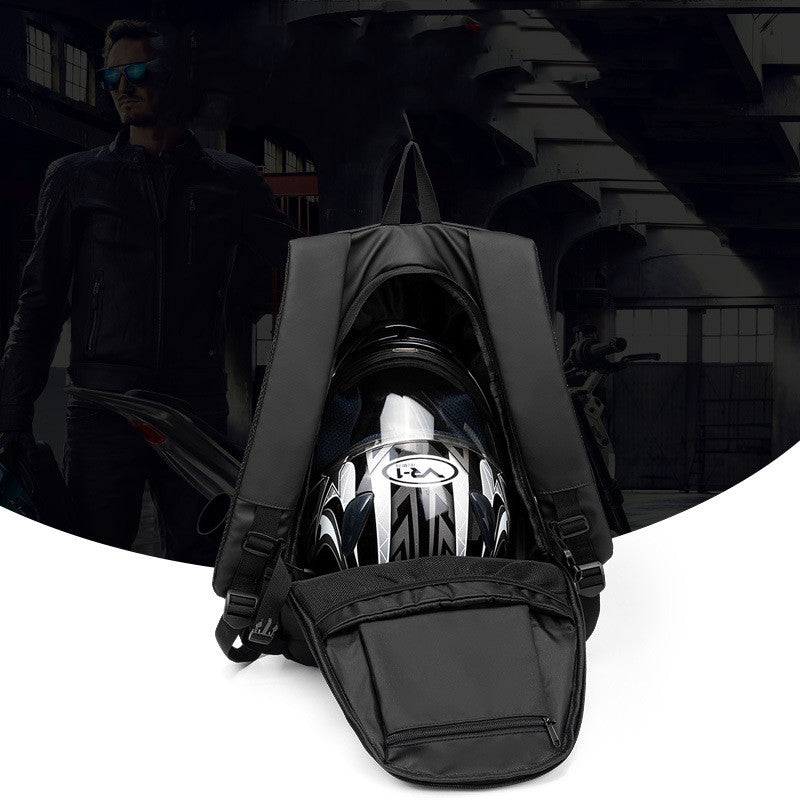 Velo- und Motorradrucksack mit Helmbeutel – Bild 4 | LuxeStyle