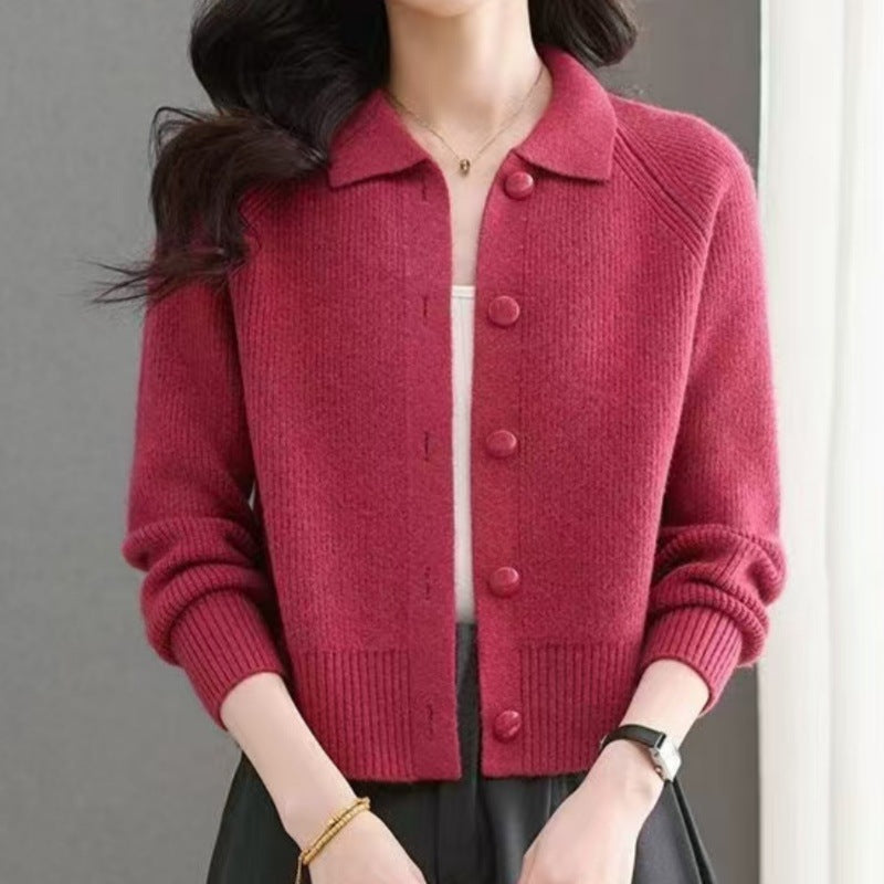 Jugendlicher Strick-Cardigan im Designer-Stil