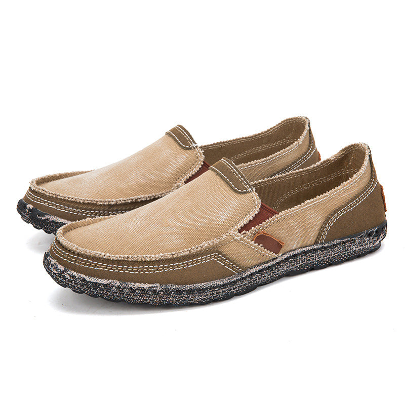 Herren Canvas Loafer Washed Denim
