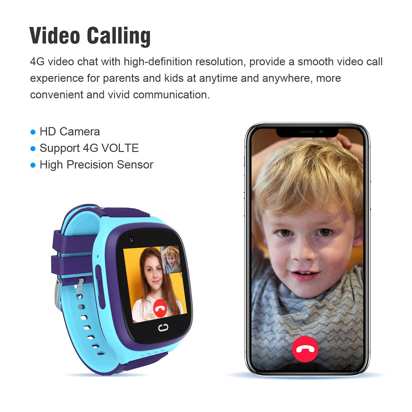 Smartwatch mit Videoanruf und Kamera