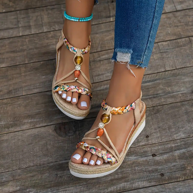 Fashion Plateau-Sandalen aus Hanfseil – Bild 2 | LuxeStyle