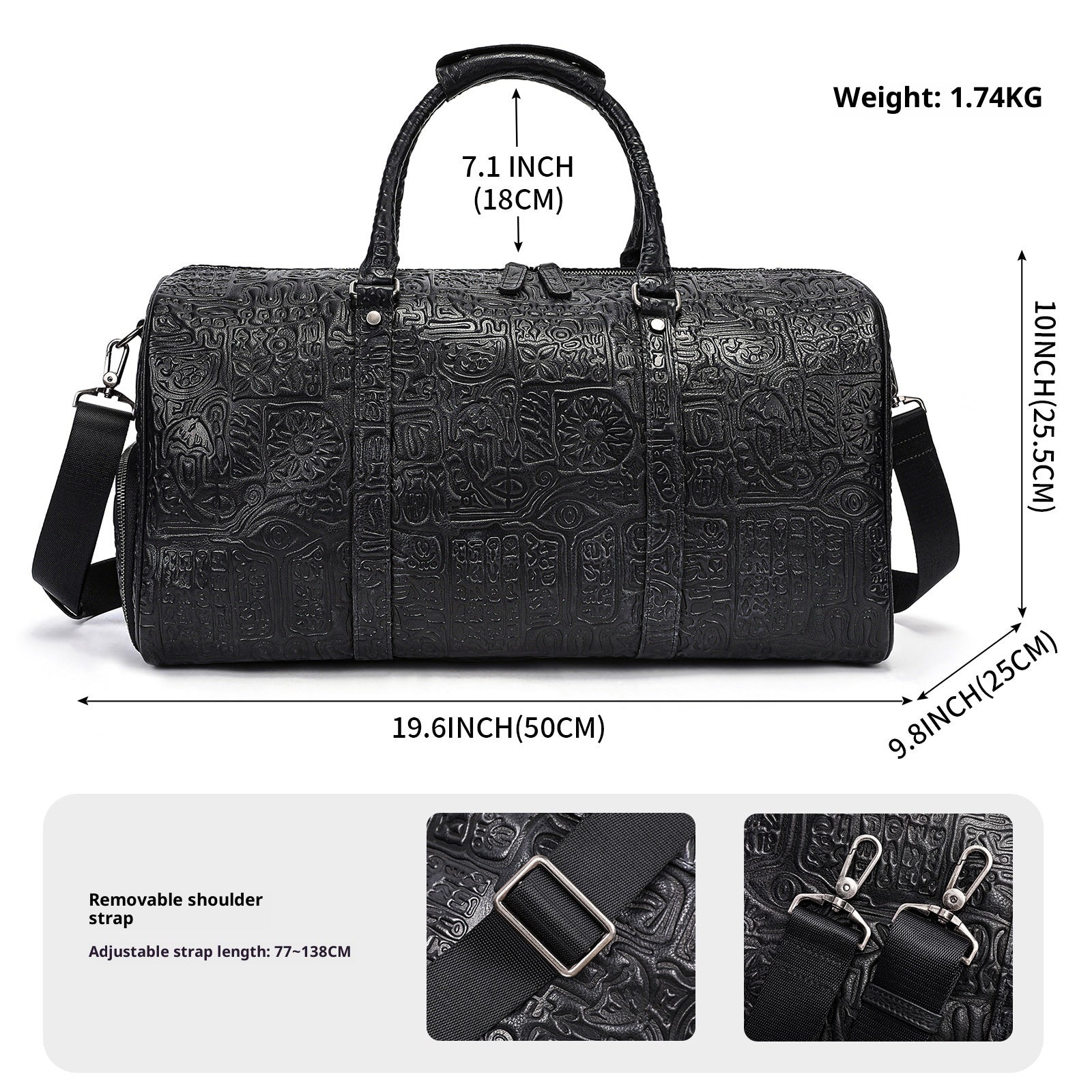 Retro Präge-Design Handtasche für Herren