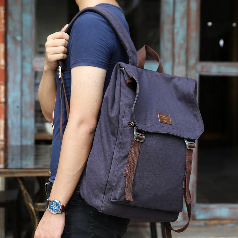 Männlicher Canvas-Rucksack 20-35 L – Bild 5 | LuxeStyle