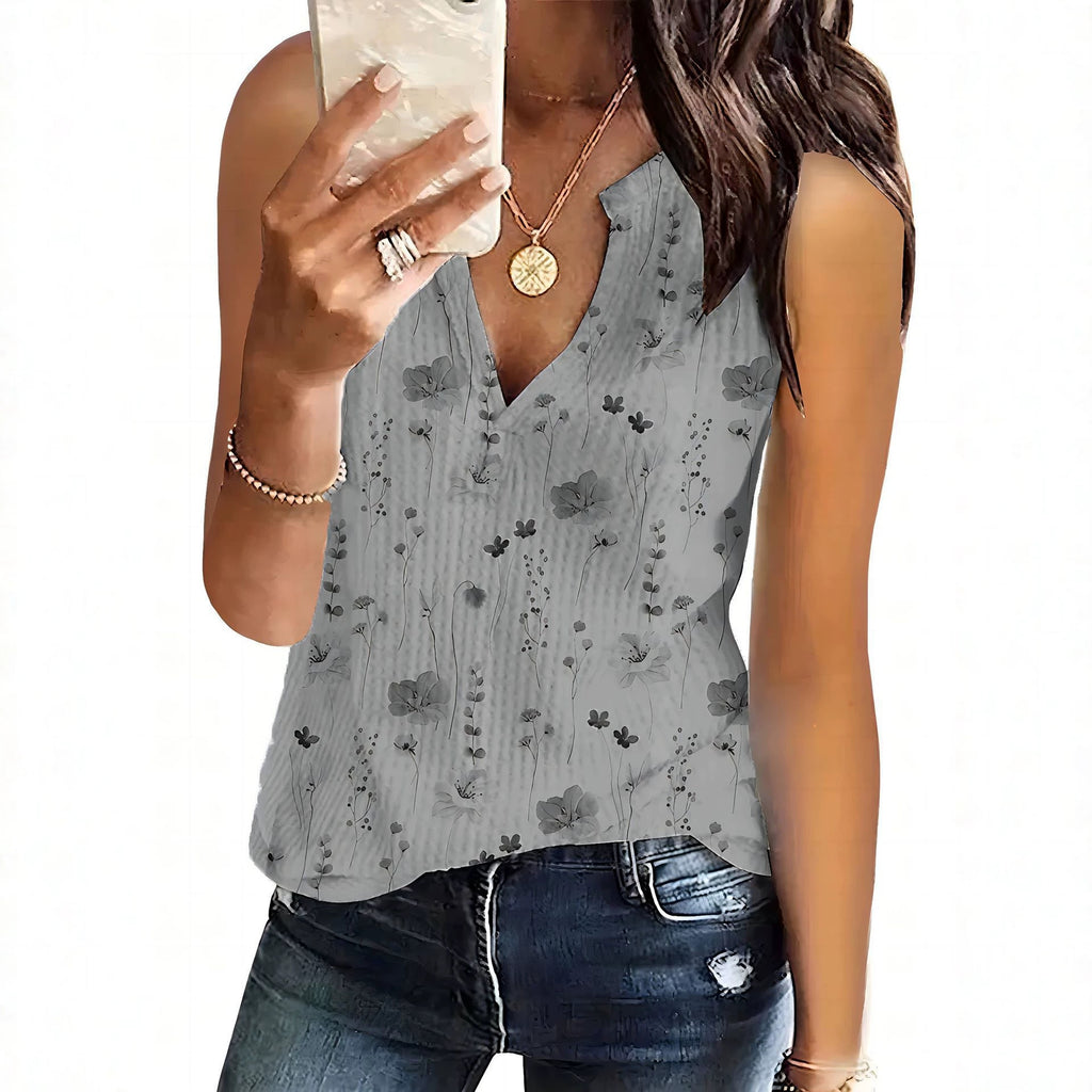 Sommerliches Floral-Print Tanktop