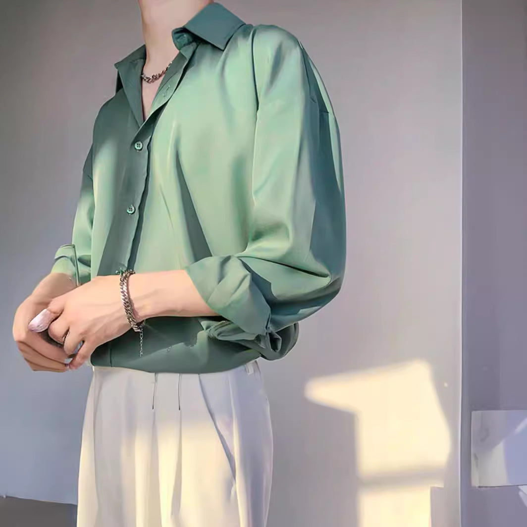 Vintage Ice‑Silk Cardigan für Herren – Bild 8 | LuxeStyle