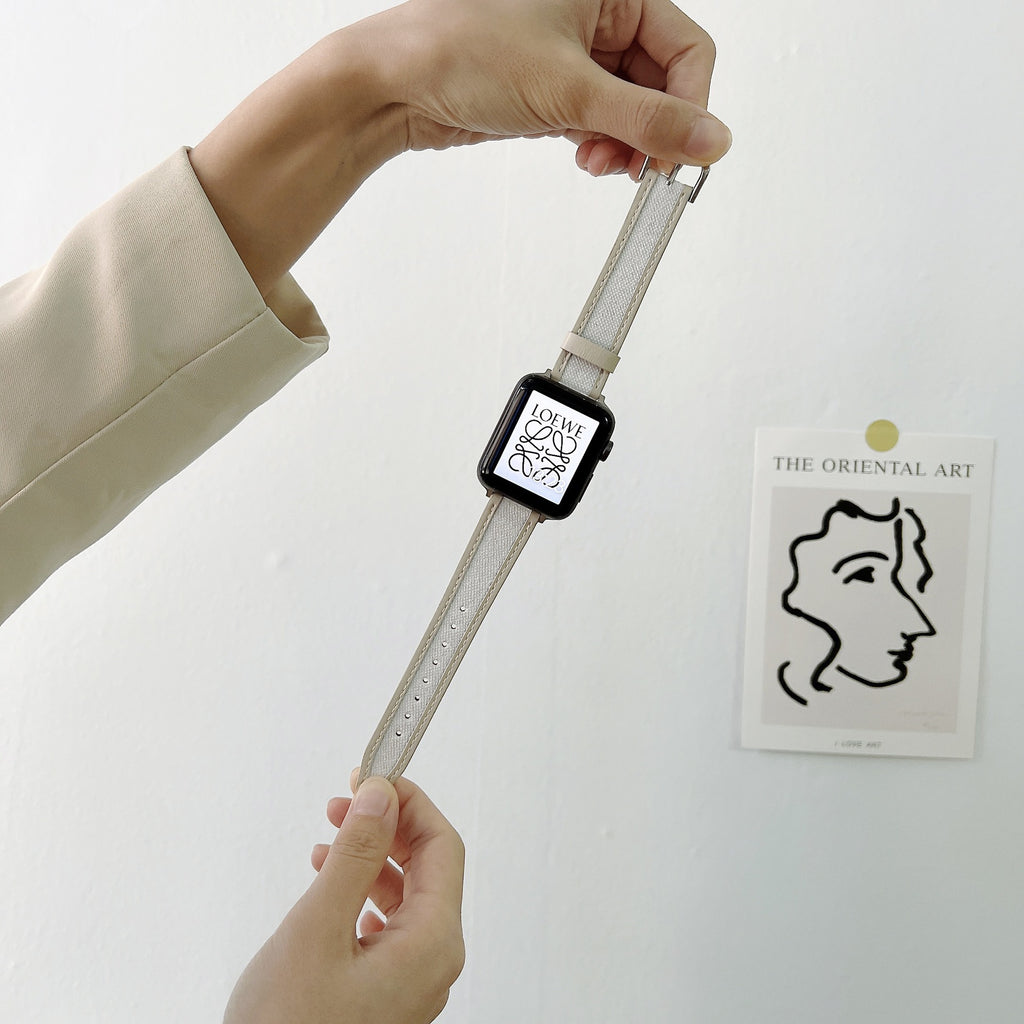 Koreanisches Canvas-Lederarmband für Apple Watch – Bild 3 | LuxeStyle