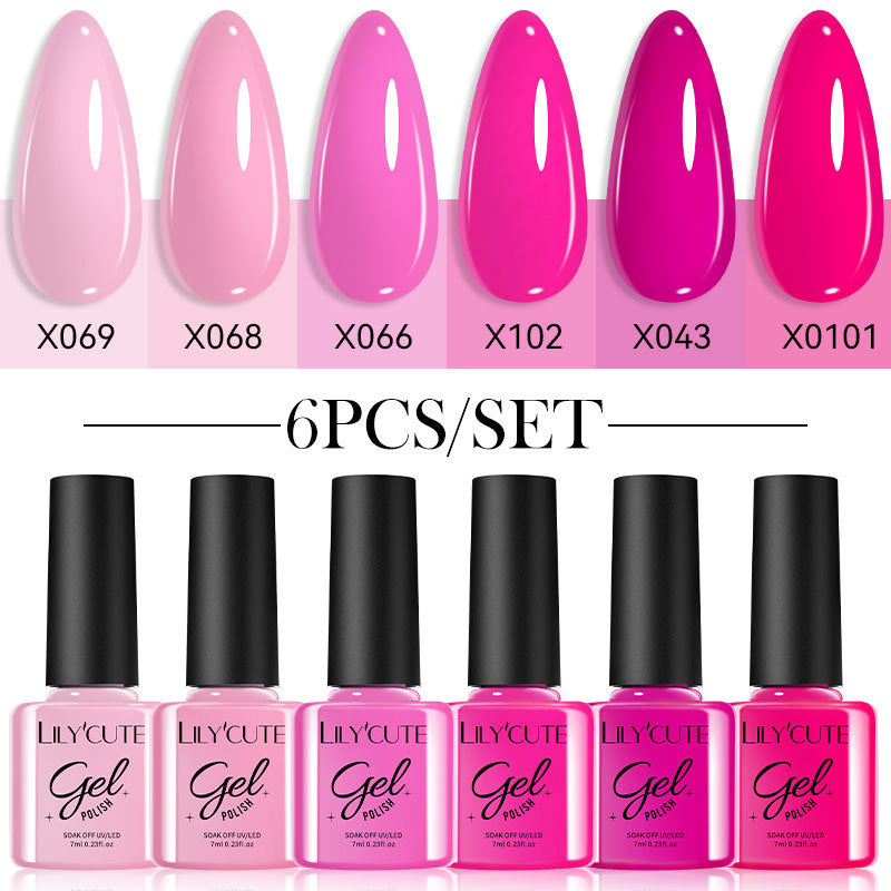 UV Nagellack Set – Glitzer & Uni-Farben