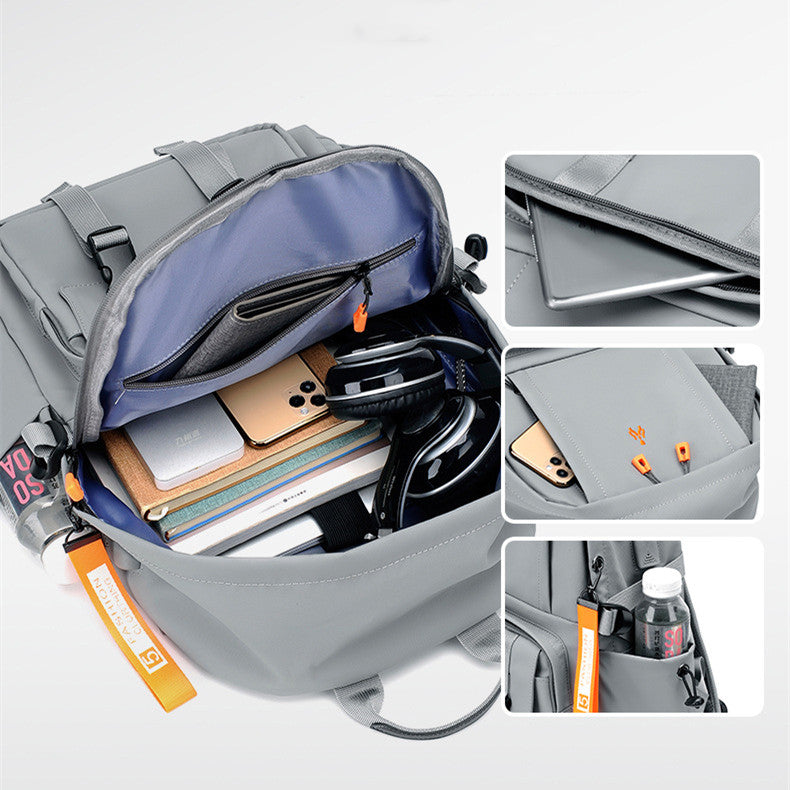 Grosses Schulrucksack für Jungen aus Oxford-Stoff – Bild 6 | LuxeStyle