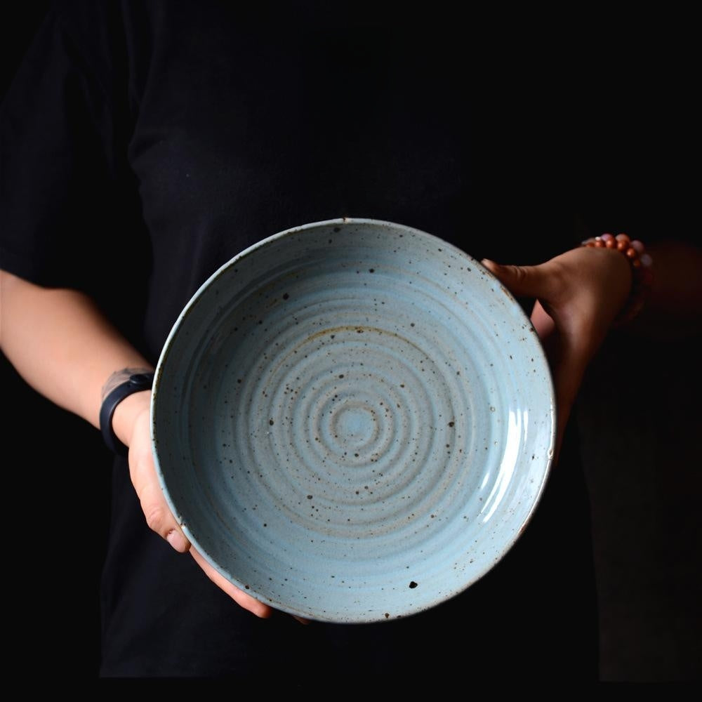Runder Keramikteller "Blue Creative" – Bild 9 | LuxeStyle