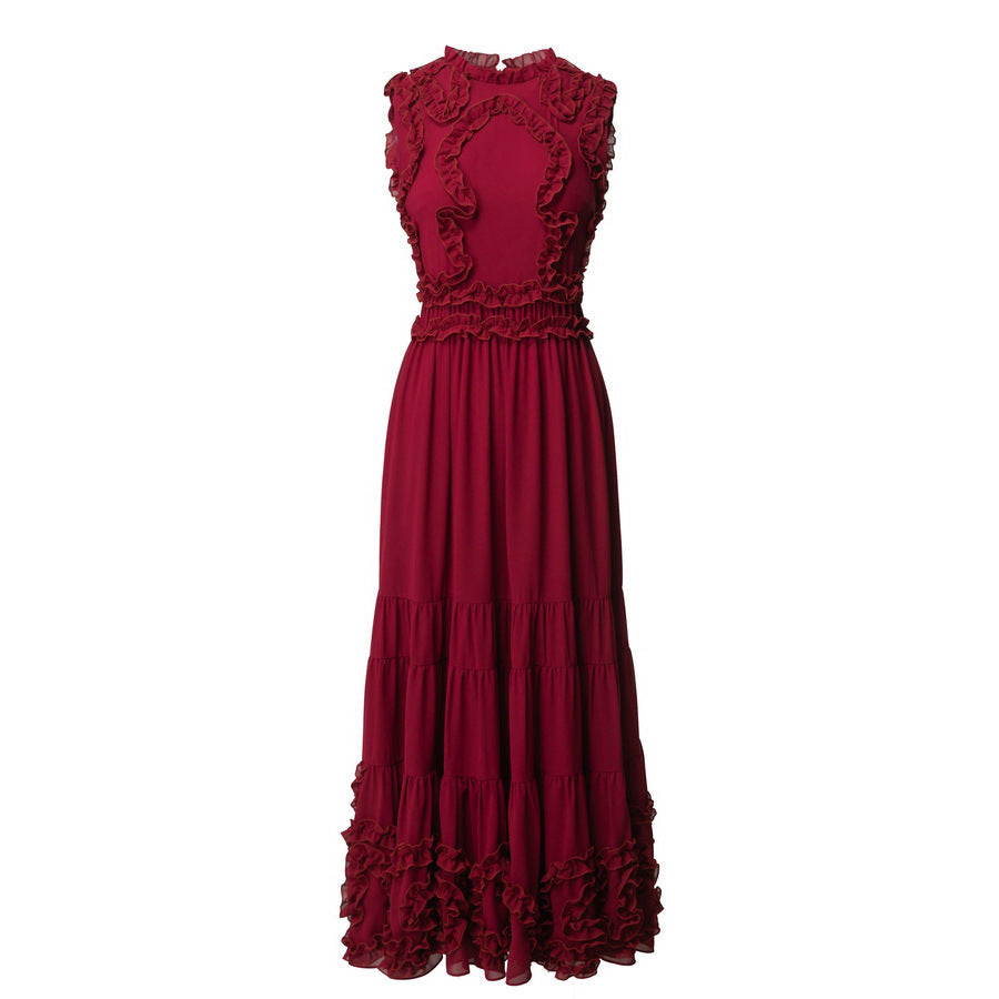 Elegantes ärmelloses Kleid mit Taillengürtel