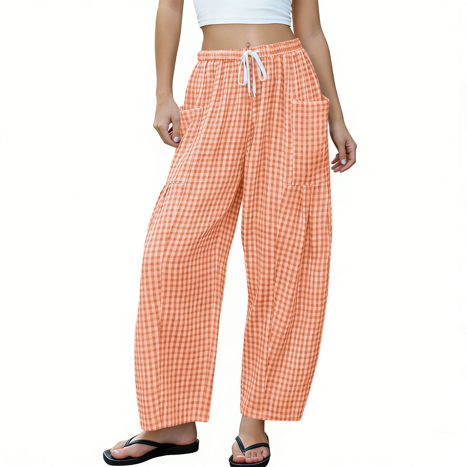 High-Waist Wide Leg Hose