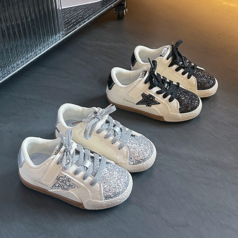Baby Lauflernschuhe mit Pailletten