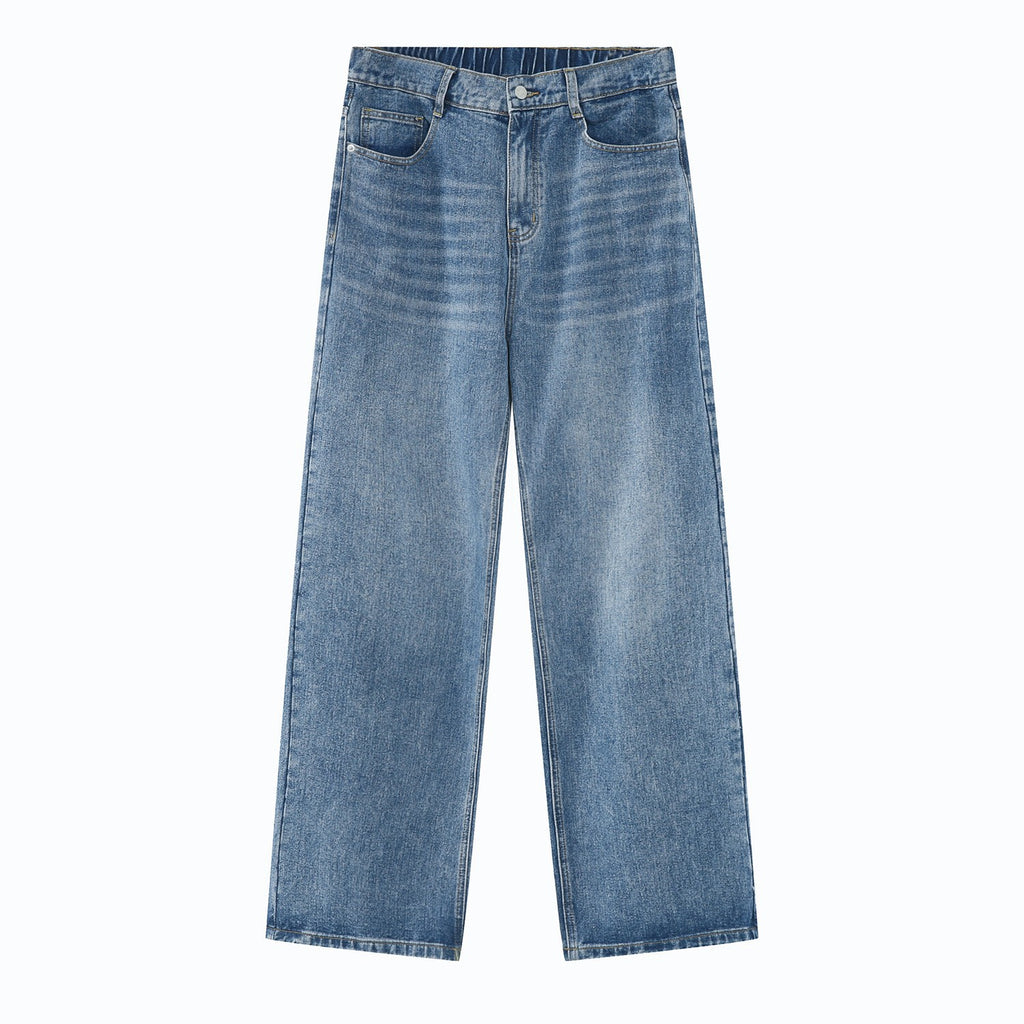 Loose Fit Straight Jeans im Korean Style