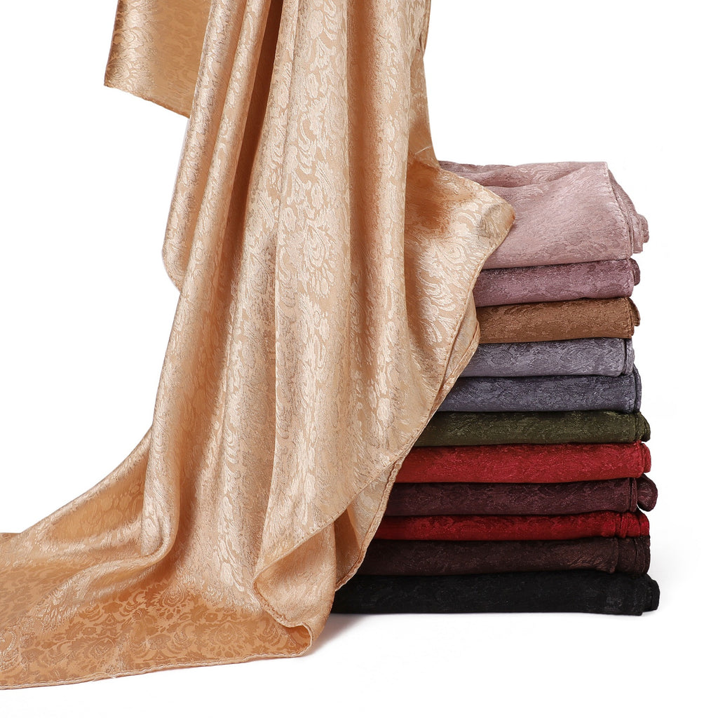 Satin Jacquard Kopftuch für Damen – Bild 9 | LuxeStyle