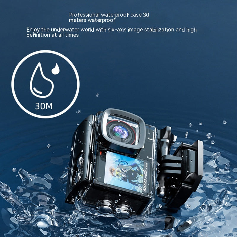 Wasserdichte Action-Kamera mit 4K-Auflösung