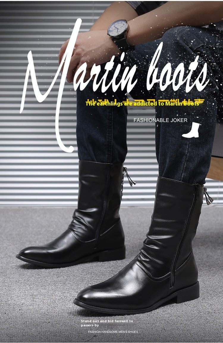 Spitze Lederstiefel für Herren