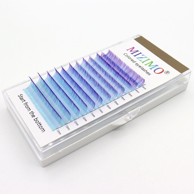 Farbige Wimpern Two-Tone Gradient 007 Purple