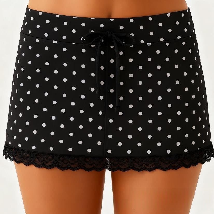 Damen-Shorts mit Spitzenbesatz