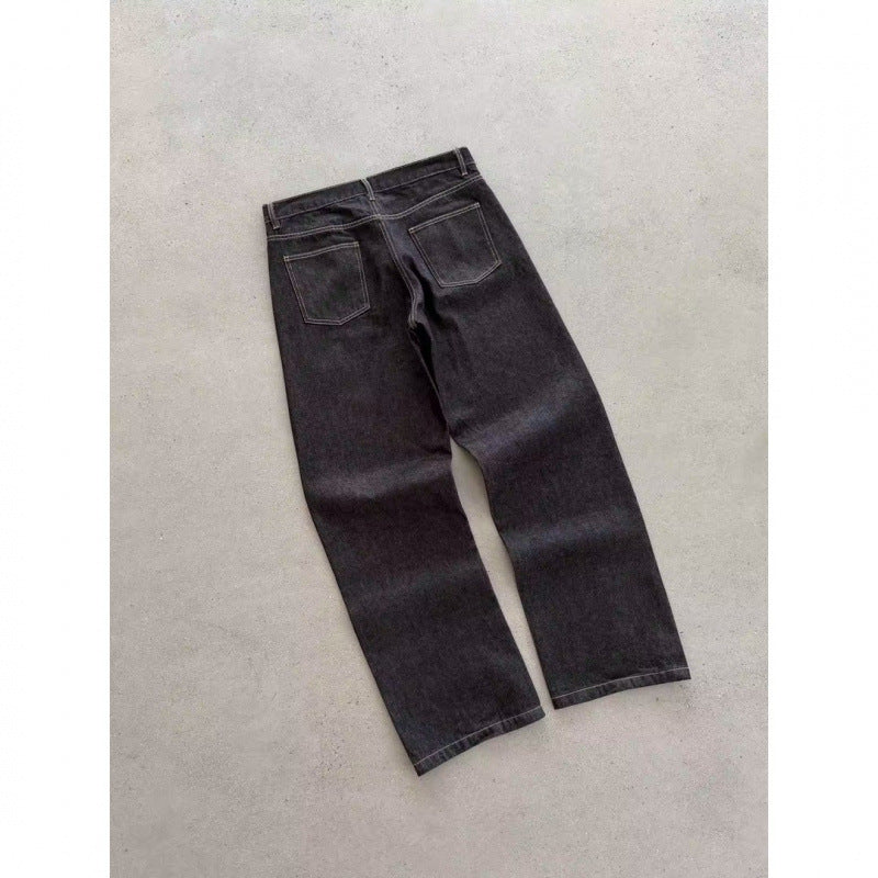Kurze Washed Denim Jeans für Herren