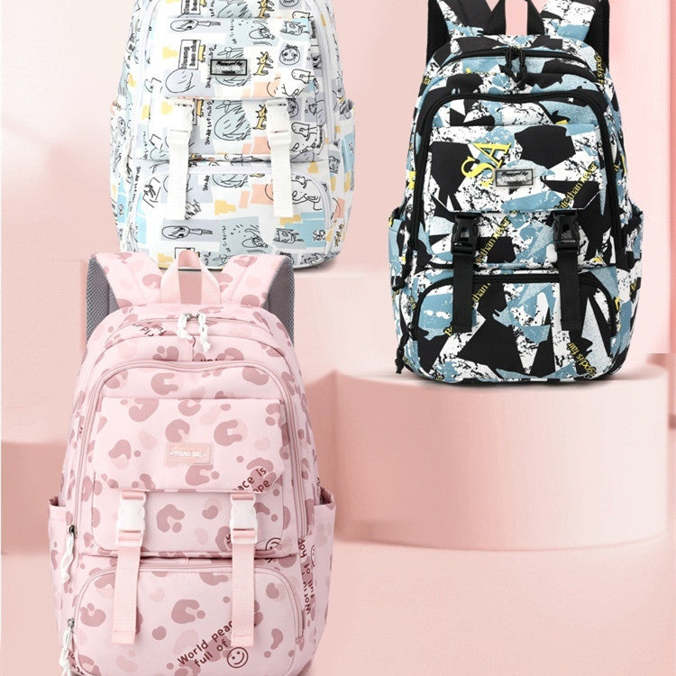 Leichter Schulrucksack mit Print – Bild 3 | LuxeStyle