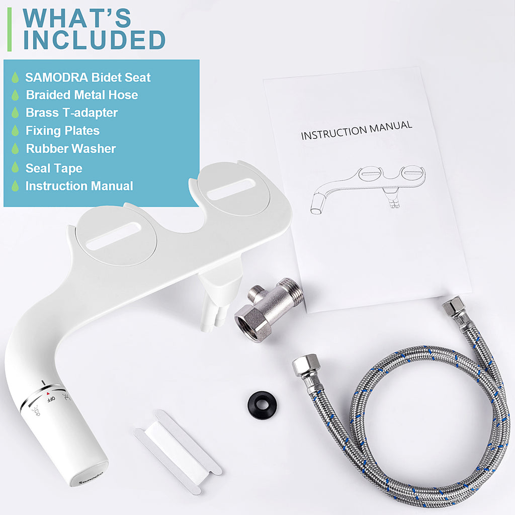 Bidet-Aufsatz mit Gesäss- und Damendusche | LuxeStyle