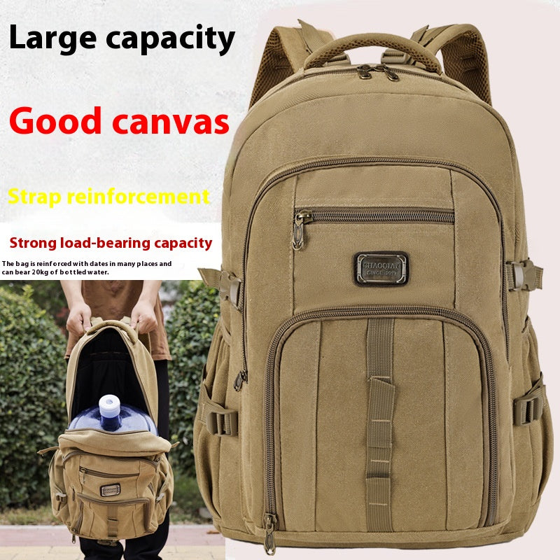 Retro Canvas Rucksack für Reise & Freizeit