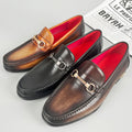 Business-Casual Lederschuhe mit Horsebit-Schnalle