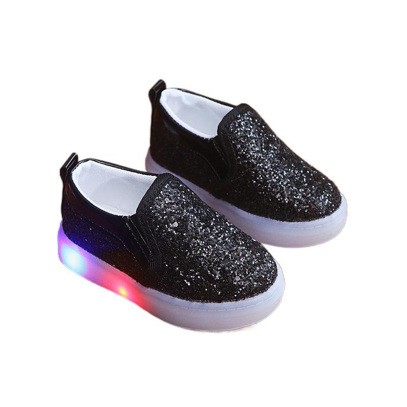 LED-Sneakers für Kinder mit Pailletten – Bild 5 | LuxeStyle