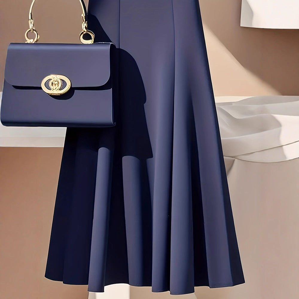 Eleganter A-Linien Jupe mit Falten