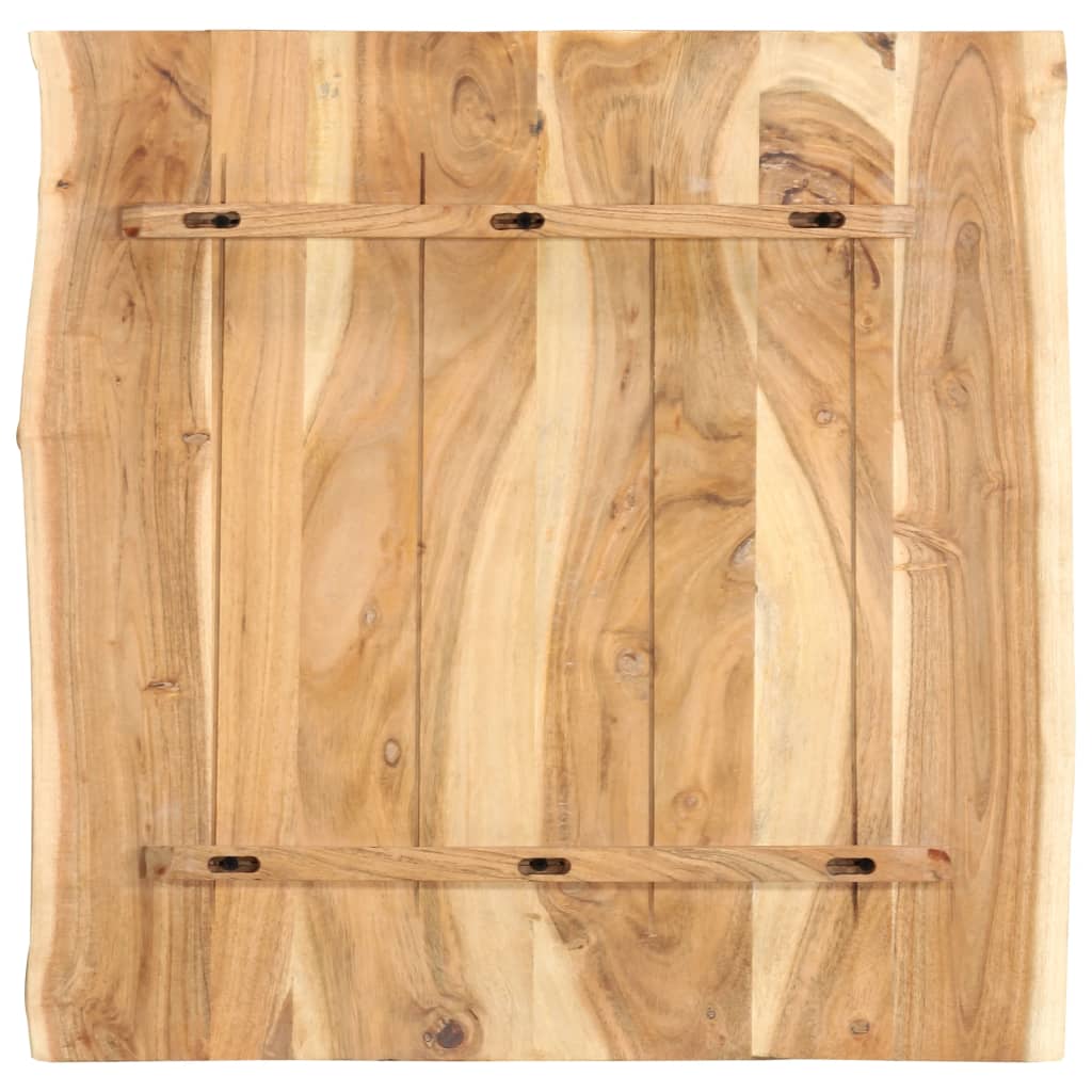 Akazienholz-Tischplatte 58x(50-60)x2.5 cm