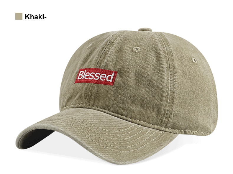 Vintage-Cap «Blessed» – Washed, bestickt (Unisex)