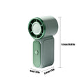 Mini Ventilator Grün Li-Ion Akku