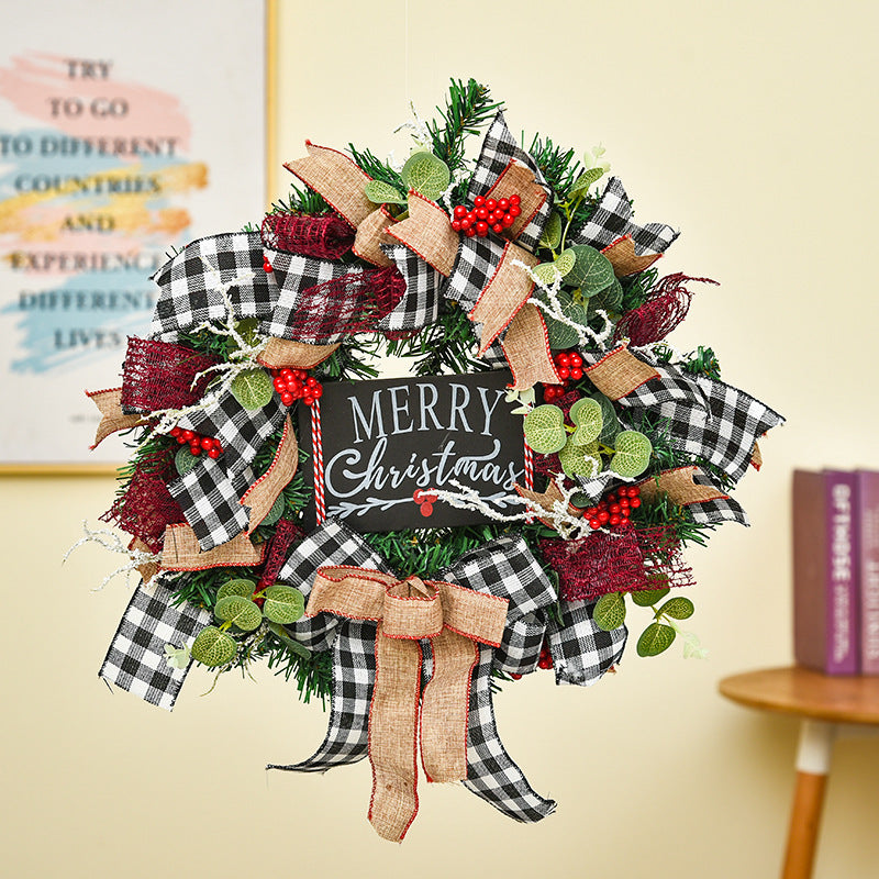 Weihnachtskranz – Türkranz Girlande aus Holz – Bild 6 | LuxeStyle