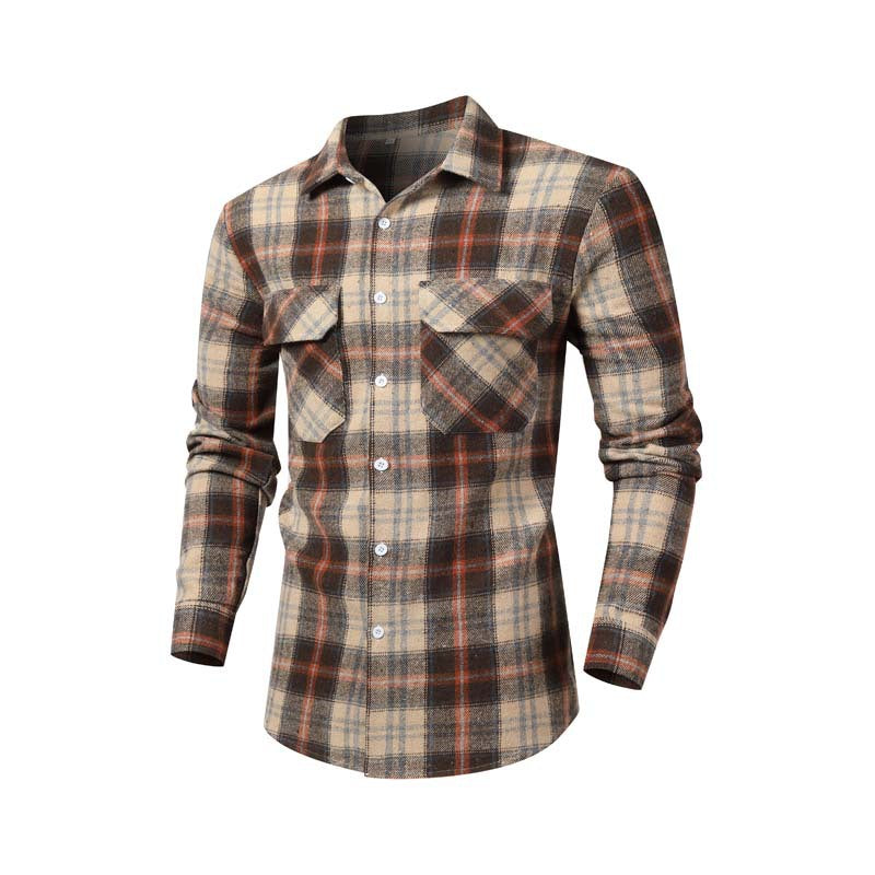 Herren Hemd mit Revers und Karomuster – Bild 4 | LuxeStyle