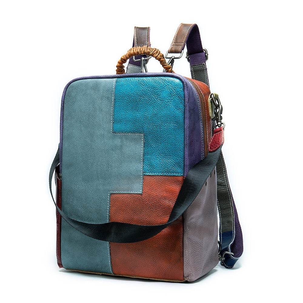 Retro-Rucksack Patchwork