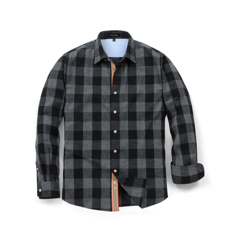 Herren Hemd Langarm Kariert Regular Fit – Bild 10 | LuxeStyle