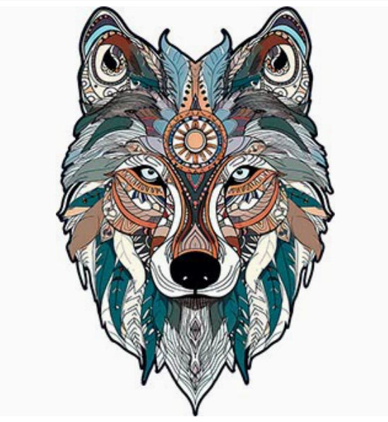 Holzpuzzle Wolf – Irreguläres Design