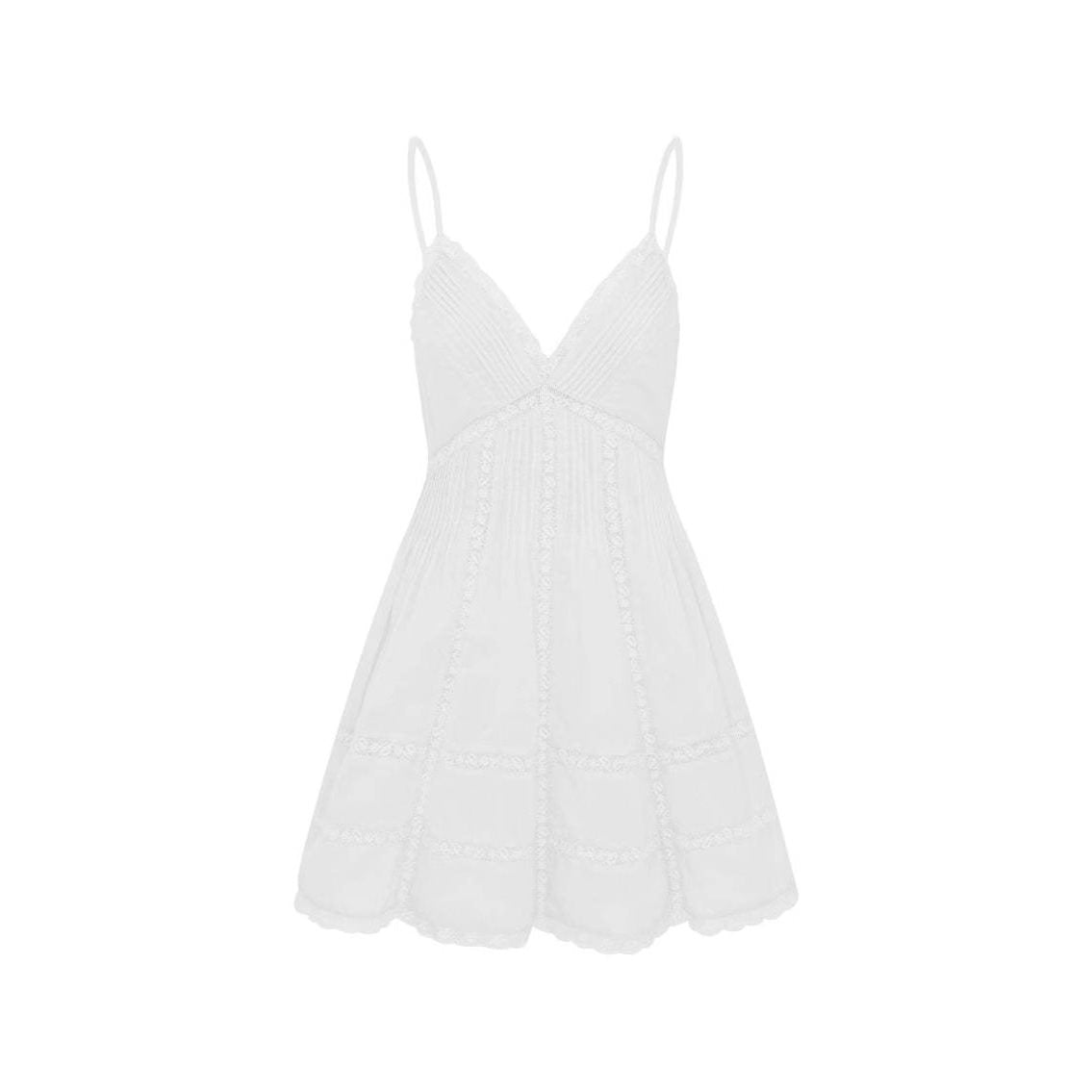 Kurzes Spitzenkleid mit Riemchen und Cut-Outs – Bild 3 | LuxeStyle
