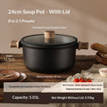 Universal Kochtopf 24cm für Induktion & Gasherd